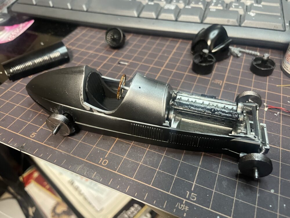 1/24 SMER アルファロメオ アルフェッタ② パーツ加工part2